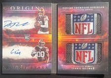 2023 Origins Dual Patch Auto Booklet Cedric Tillman Dorian Thompson-Robinson 1/1