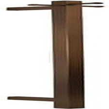 EZY FIT Heated Towel Rail - Single Vertical Square Tube - H1400Mm - PVD Rose G