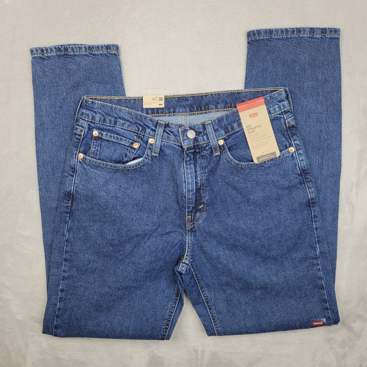Levis 531 Jeans Men 32x32 Blue Denim Athletic Slim Fit