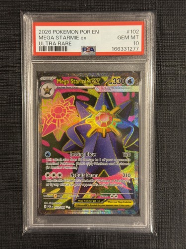 Mega Starmie ex graded PSA 10 for sale on eBay