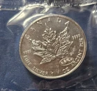 1999-2000 CANADA $5 SILVER MAPLE LEAF FIREWORKS PRIVY DUAL DATED 1 OZ SEALED RCM
