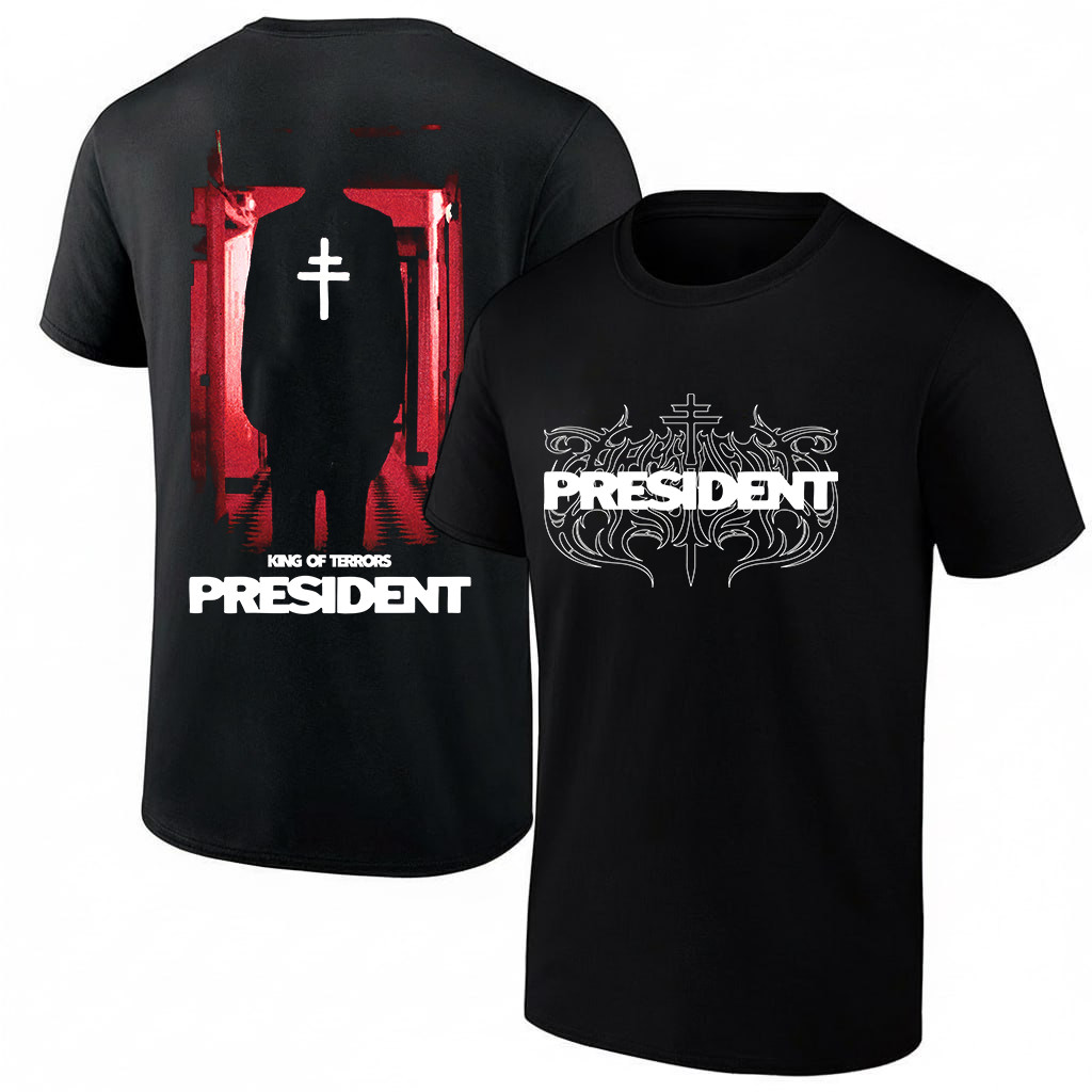 New!! President King Of Terrors Band Merch reprint T-shirt 2026