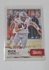 #10/10 2016 Panini Classics Nick Vannett Timeless Tr Gold RC Patriots Ohio State
