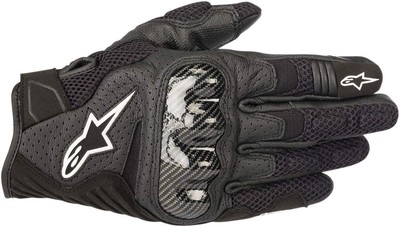 Alpinestars SMX 1 Air V2 Gloves Black Short Cuff Touchscreen Sport Gloves