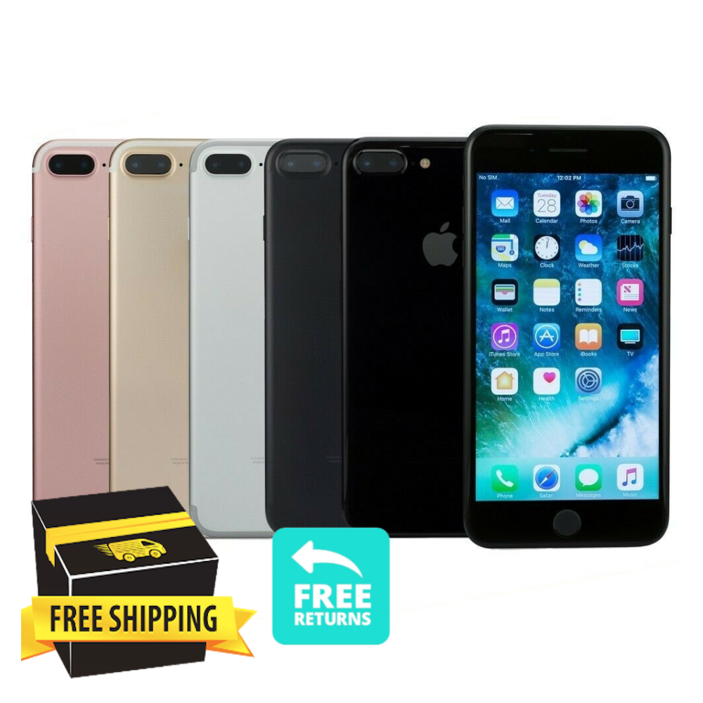 Apple iPhone 7 Plus -32GB 128GB- Silver Red Unlocked Verizon At&t