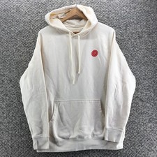 Pure Barre Pullover Fleece Hoodie Sweatshirt Beige Womens Sz M Lift Tone Burn