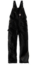 NWT Carhartt Firm Duck Insulated Bib Overall Loose Fit Mens Large 104393 Black