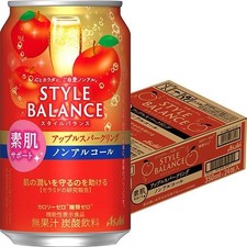 Asahi Style Balance Apple 24pk Non-Alcoholic Skin Care Support Free Shippin