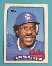 1989 Topps #10 Andre Dawson Chicago Cubs BASEBALL Card 5E