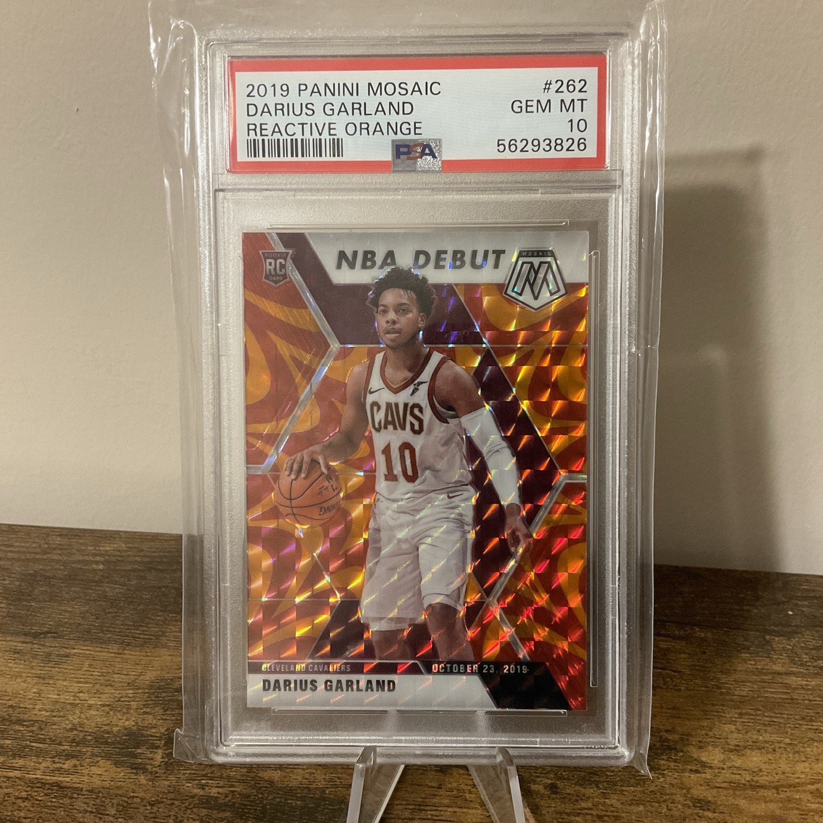 2019-20 Panini Mosaic NBA Debut Darius Garland #262 Reactive Orange Prizm RC