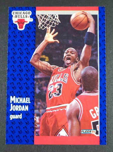 1991-92 FLEER BASKETBALL #29 MICHAEL JORDAN \*D\* CHICAGO BULLS \*HOF\* \*NRMT/MINT\*
