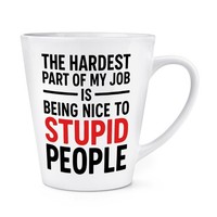 Gift Base Kaffeebecher 12Oz Latte Tasse Keramik Weiß Rude Spruch