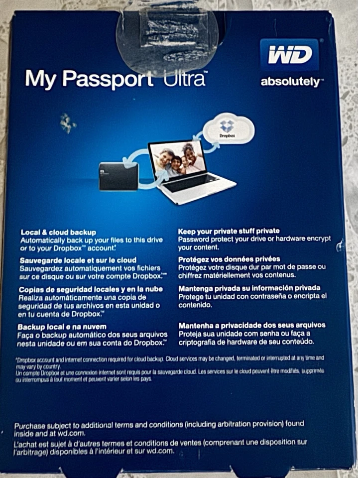 Western Digital My Passport Ultra 1TB External 7200RPM (WDBZFP0010BBK-03 New - Image 2 of 2