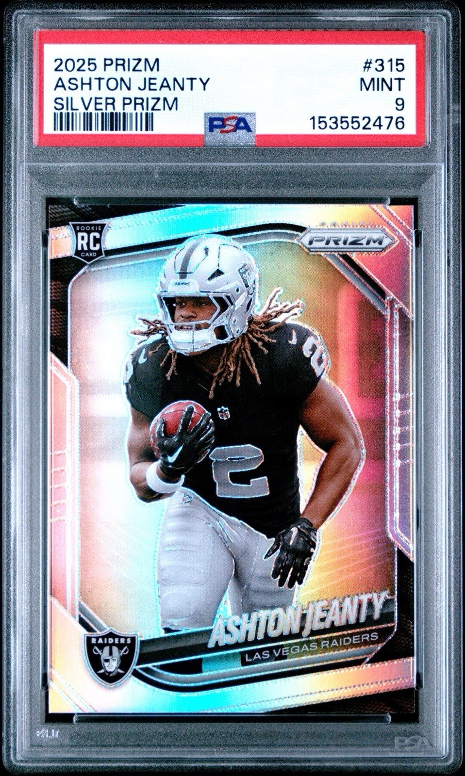 Ashton Jeanty Panini Prizm #315 Silver Prizm