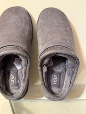 UGG Classic Slipper Grey Suede Women  s Size 8 / EU 39 - USED Excellent Condition