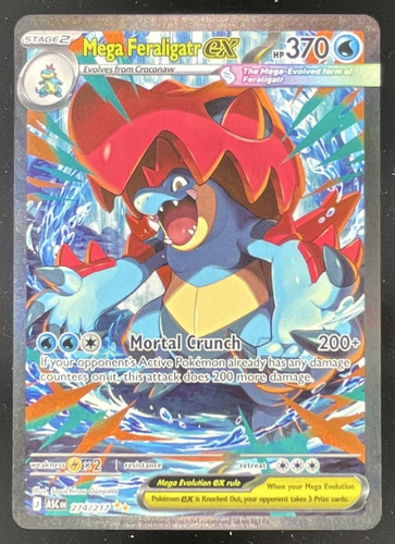 2026 Pokemon Ascended Heroes #274/217 Mega Feraligatr ex Special Illustration