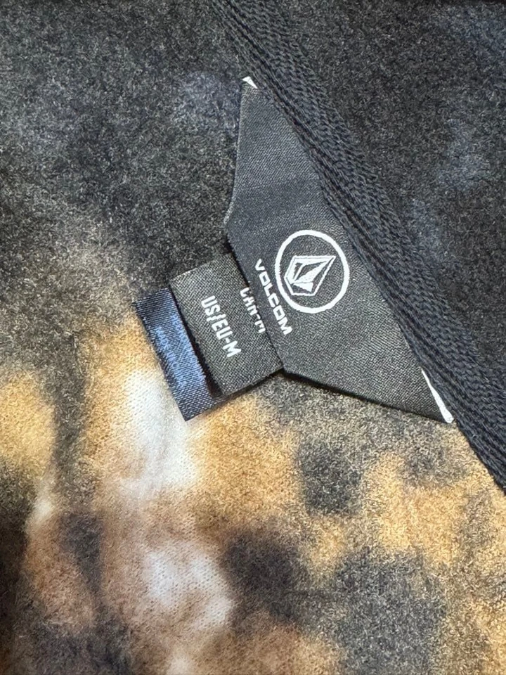 Chaqueta polar Volcom Tie-Dye M negra/marrón material cálido Foto 3 de 4
