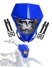 Dirt Bike Headlight LED,Motorcycle Head Light Kit Universal for Most Dirt blue