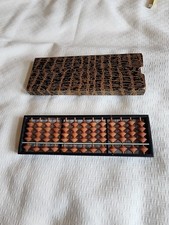VTG Daruma Japanese Abacus SOROBAN Wood Calculator 13 Digit Japan Original Box