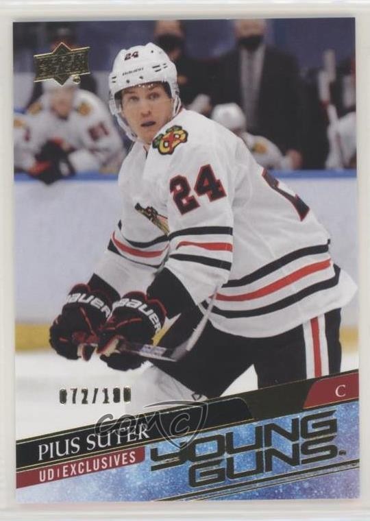 2020-21 Upper Deck Young Guns UD Exclusives 72/100 Pius Suter #484 0d40