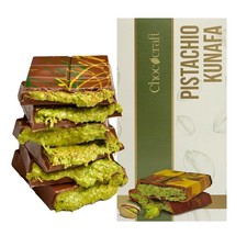 Premium Dubai Chocolate Bar Kunafa Pistachio 6.53oz 185g Made in Dubai