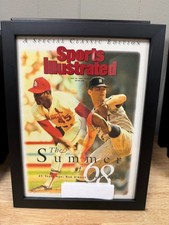 Summer of 68 Bob Gibson & Denny McLain sports  illustrated  July 1993 Framed