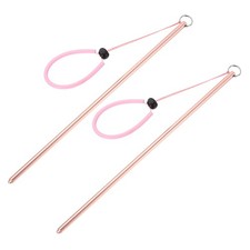 2Pcs Diving Pointer Stick Alloy Diving Stick Rod with Measurement Rose Gold