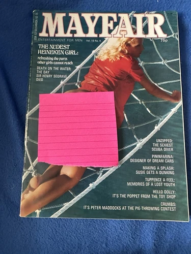 Mayfair Magazine June 1980 Vol 15 No 6 Entertainment For Men, Jo Peace Center