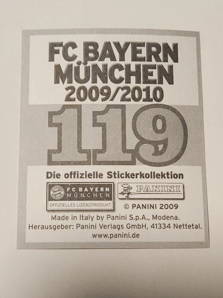 2009-10 Panini Bayern Munich Thomas Mueller Muller #119 Rookie Sticker Refractor Foto 4 de 4