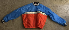 Vintage 80's Domino  s Pizza Delivery Person Bomber Uniform Jacket Men's XL