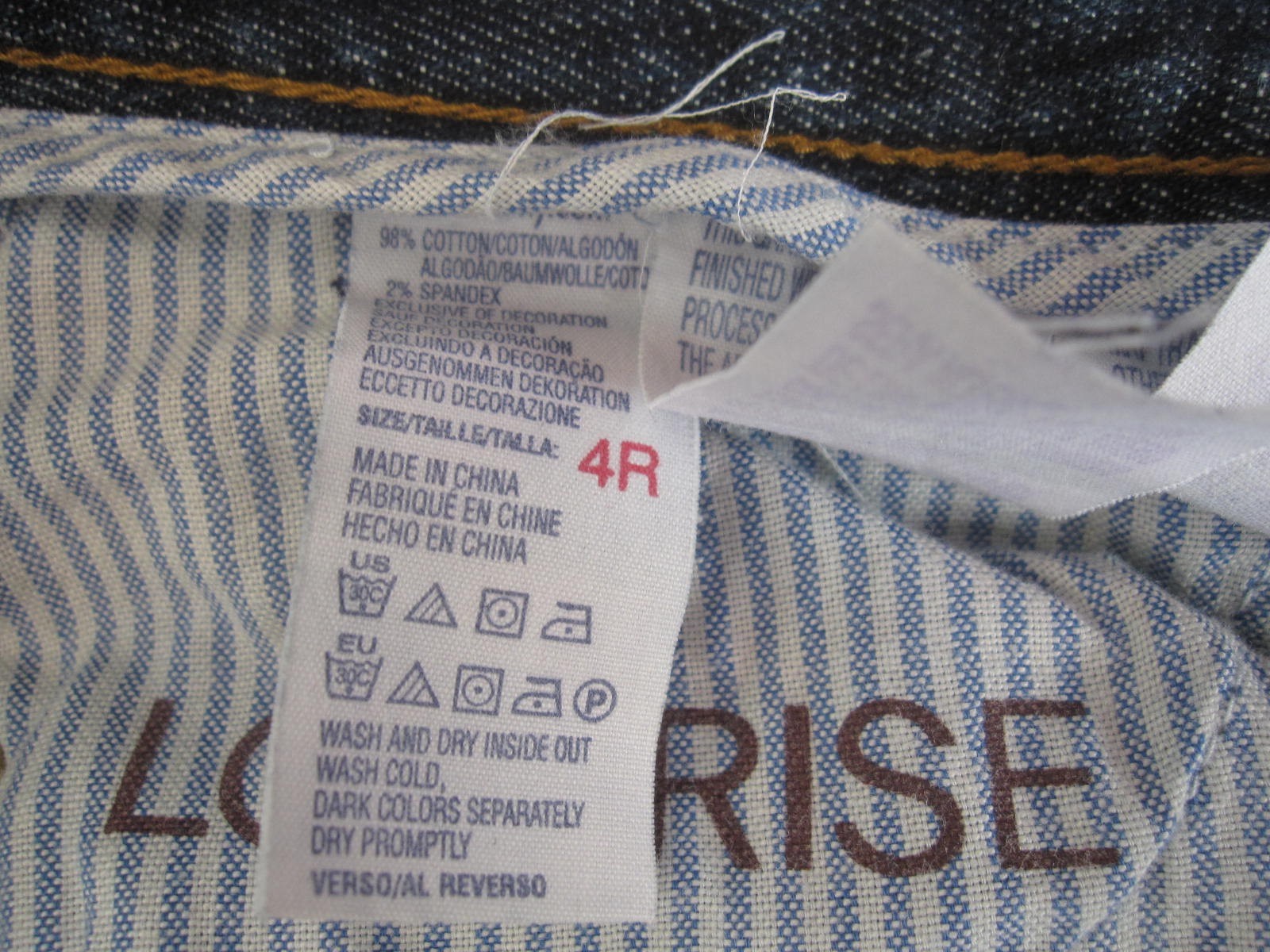 Tommy Hilfiger Low Rise Wide Leg Bootcut Denim Jeans Women Sz 4R (WP410) thumbnail 7