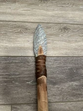 Vintage Movie Prop Stone Spear Plastic Weapon 1950s 67” Long