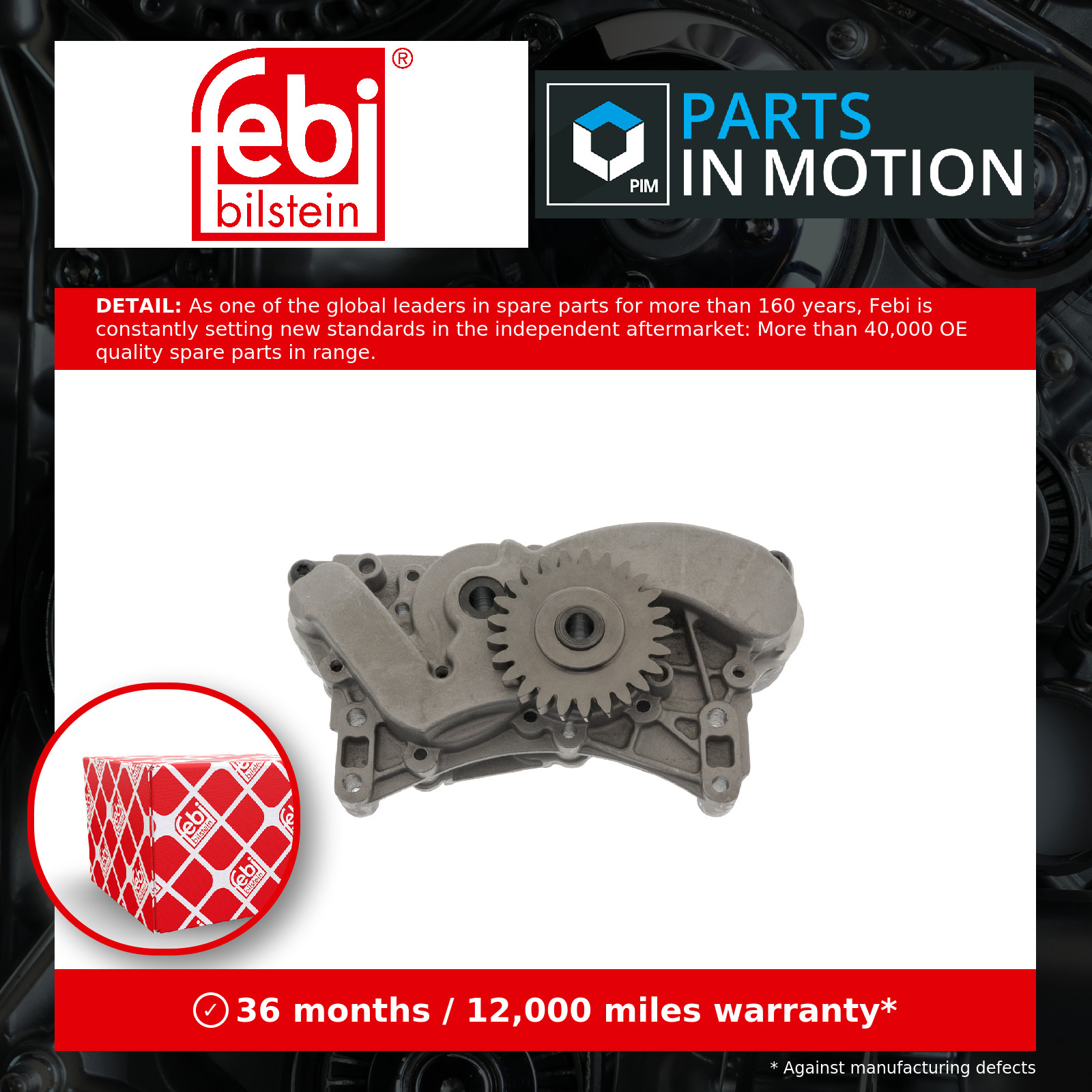 Oil Pump 47268 Febi 20824906 20570573 20835230 21736639 85013237 Quality New