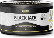 Sika Everbuild Black Jack Strong Self Adhesive Flashing Tape 75mm x 10m
