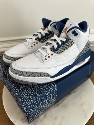 *Air Jordan 3 Retro Wizards White Metallic Copper CT8532-148 Men's Size 10.5 NIB