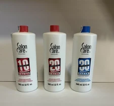 Salon Care Professional 10,20,30 Volume Creme Developer Stabilized Formula 32 oz