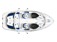 07-09 SeaDoo Speedster 200 CUSTOM SEAT COVER 18 PC KIT!