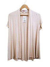 NWT Renee C Extra Soft Natural Bamboo Open Front Cardigan SIZE M USA MADE