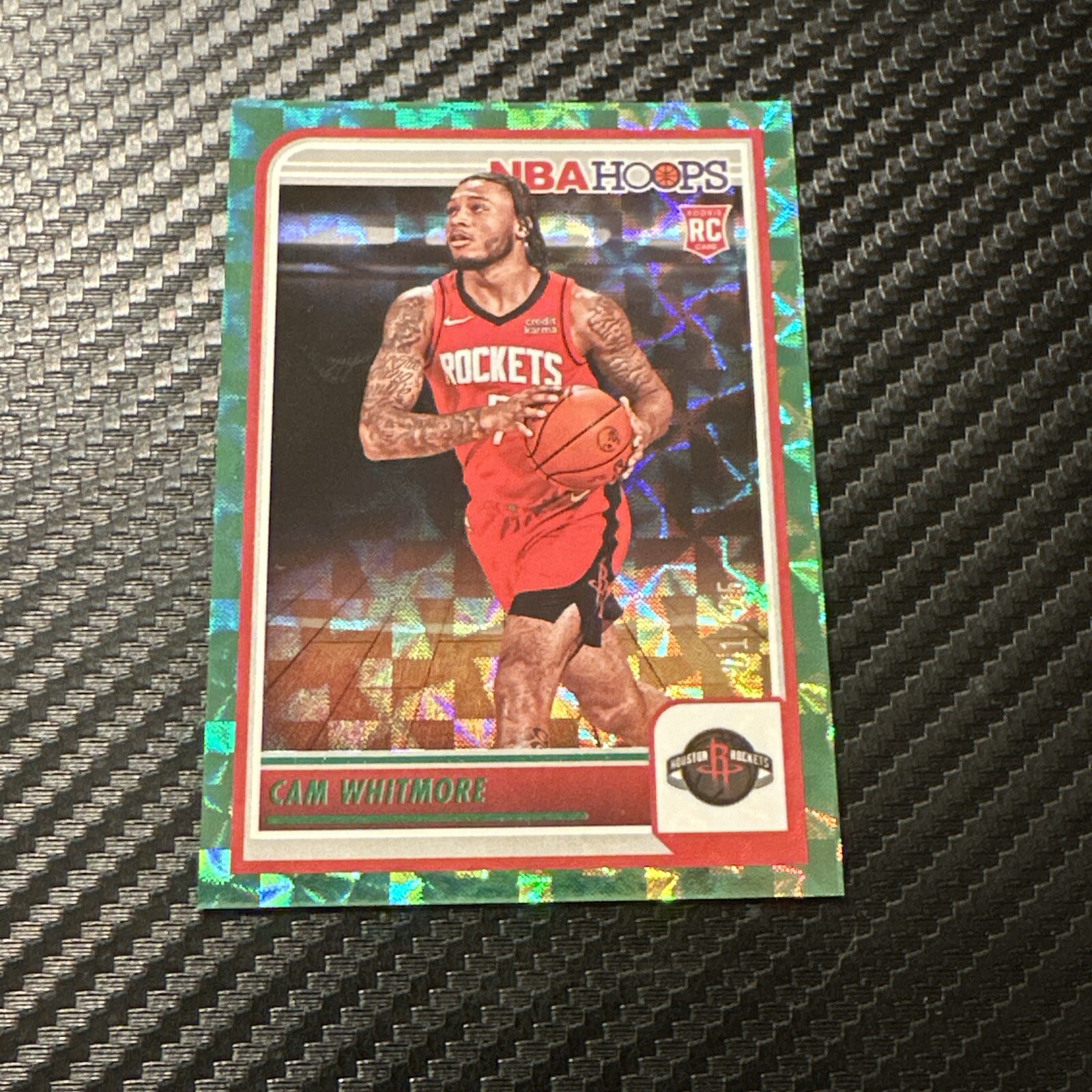 2023-24 Hoops Hyper Green #265 Cam Whitmore 01/25 ROOKIE RC ROCKETS 1st In Print