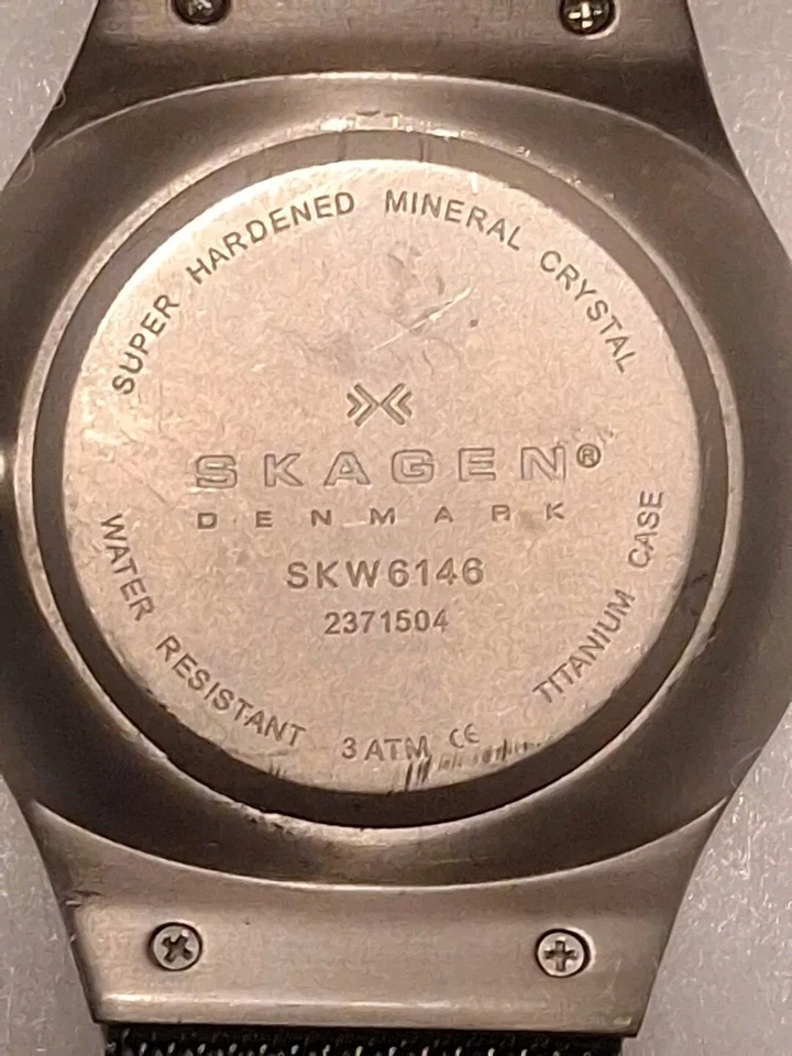 Skagen Grenen SKW6146 Men's Gray Titanium Mesh Analog Dial Quartz Watch AEA142 - Image 3 of 4