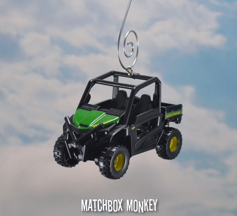 John Deere ATV 4x4 Gator RSX 850i adorno de Navidad 1/64 Rhino Honda Polaris Foto 4 de 4