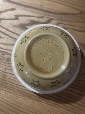 americana general pottery 7.5 Inch Bowl By 3.75 Tall