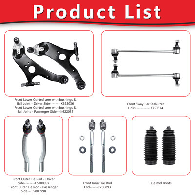 Front Lower Control Arm and Ball Joint Kit - 4-Piece - Compatible