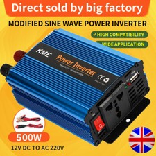 DC 12V to AC 230V 240V Modified Sine Wave Power Inverter 500W Car Chargers Trip