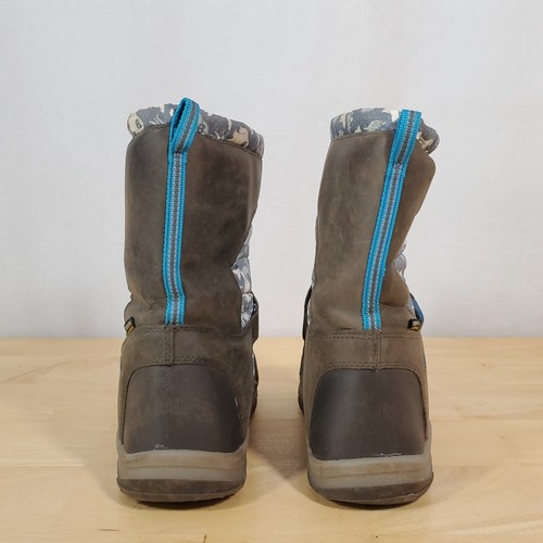 Keen Winterport Neo DT Waterproof Boot Sz 4 Yeti Print Steel Gray Brilliant Blue - Picture 5 of 9