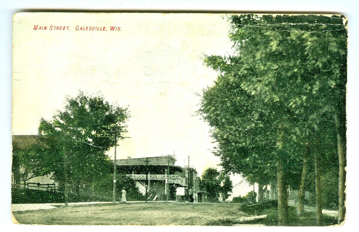 Galesville WI Early Main Street 1929 eBay
