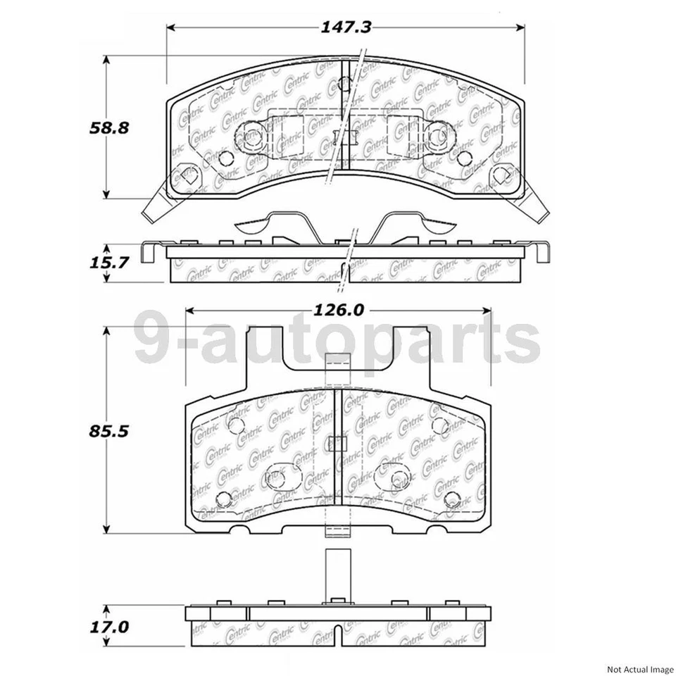 Rotores de freno de disco delanteros antivibración + pastillas de freno de cerámica para Chevrolet G30 1996 Foto 4 de 4