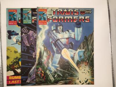 MARVEL TRANSFORMERS 3 X  FORTNIGHTLY COMICS MAGAZINES - ISSUES 56 57 58