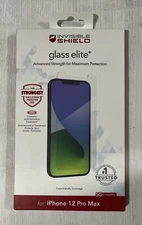 ZAGG InvisibleShield Glass Elite+ Strongest Screen Protector iPhone 12 Pro Max