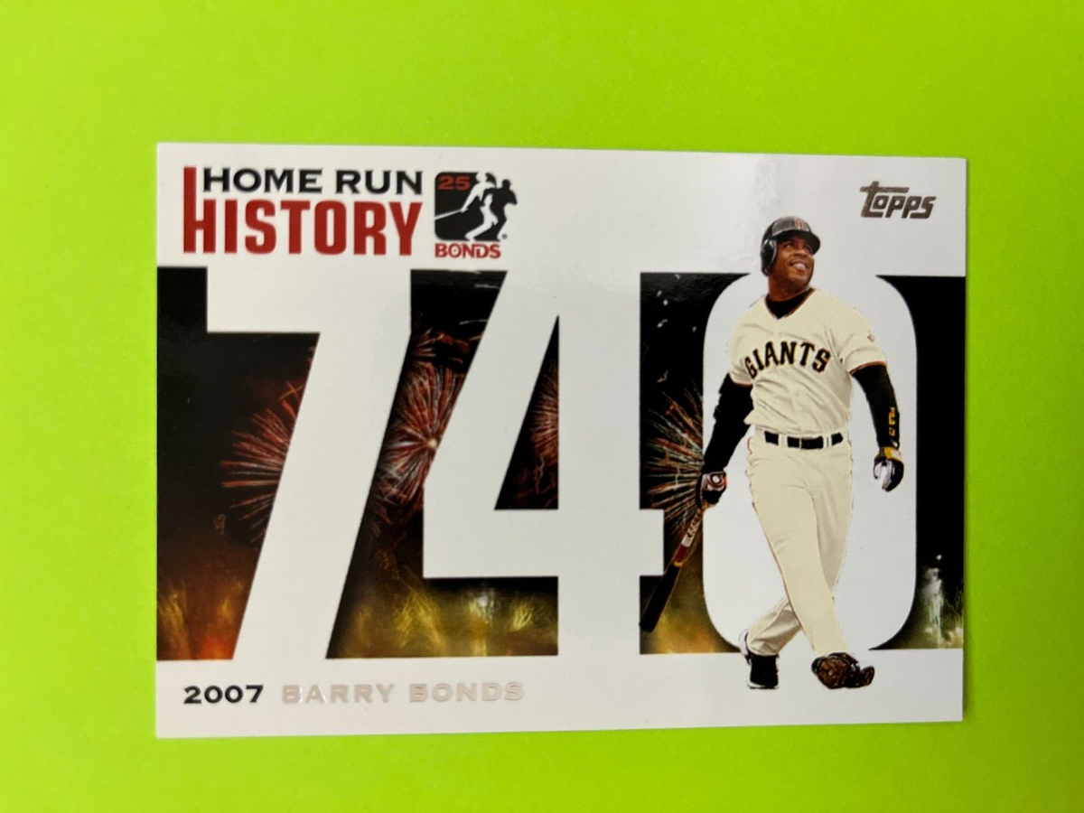 バーリーボンズ 2007 Topps Barry Bonds Home Run History #740 San Francisco Giants